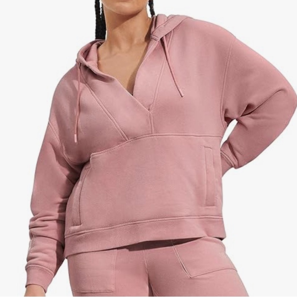Ugg Adryanne Hooded Sweatshirt/Hoodie - Clay Pink, NWT, size Medium